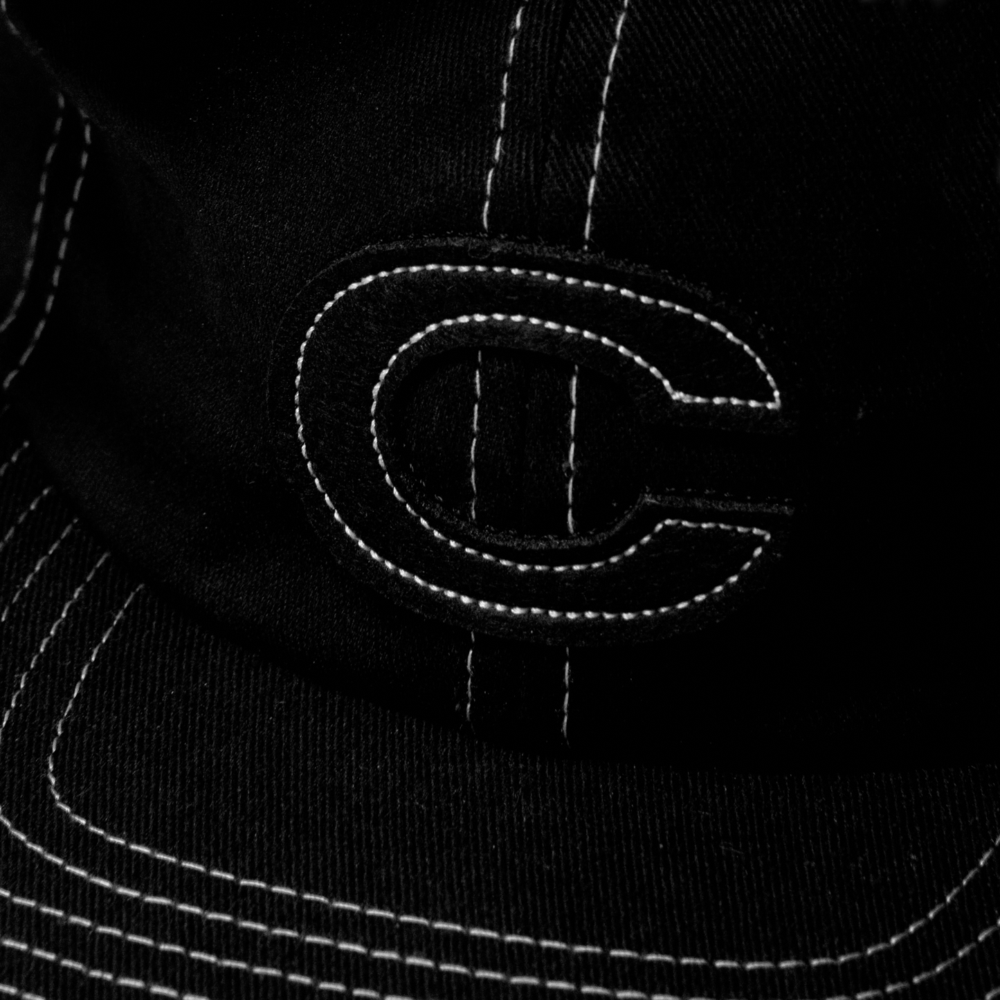 “C” HAT BLACK CONTRAST