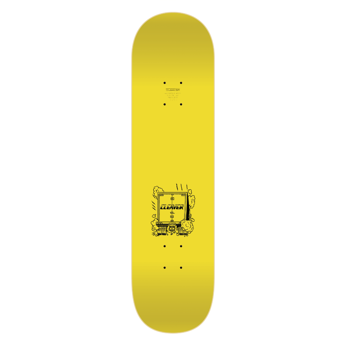 Cleaver deck, made in Mexico. 7-ply Canadian Maple construction and a medium concave.