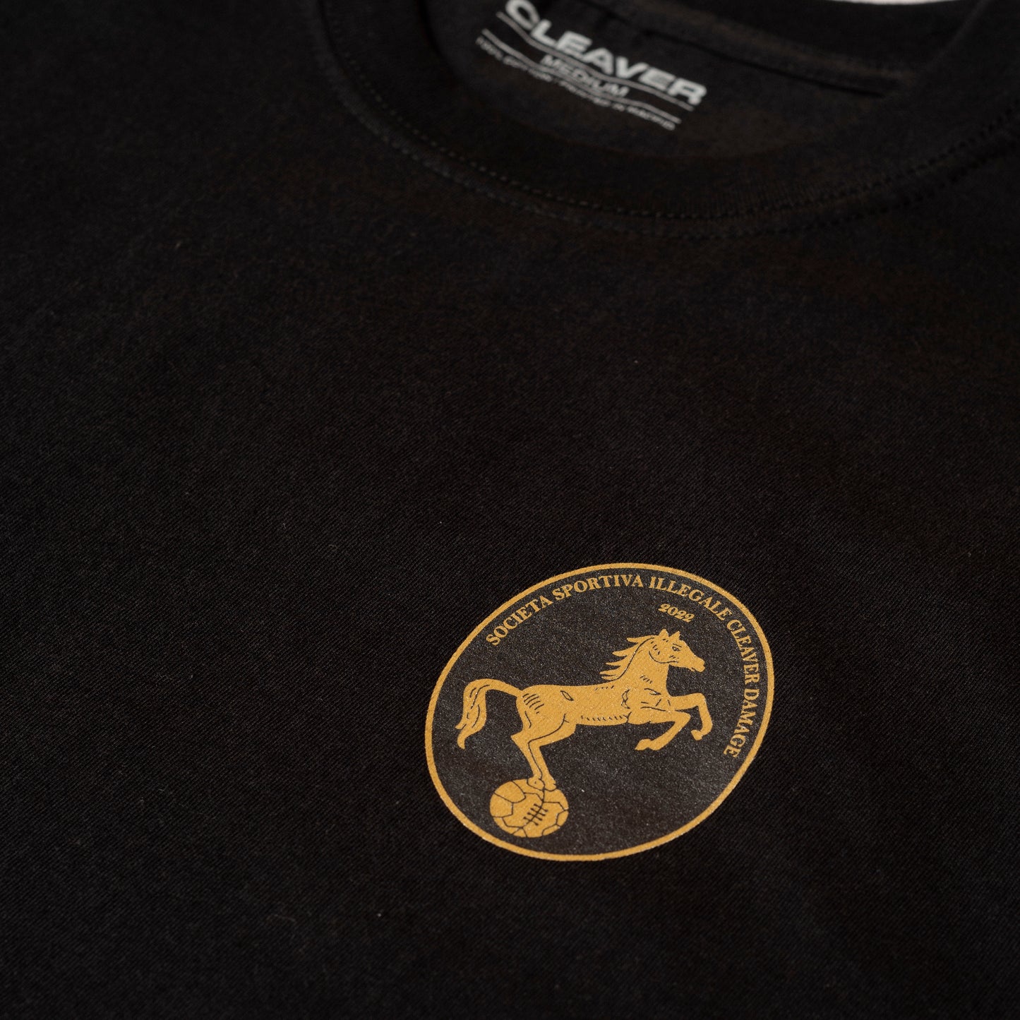 "SOCIETA SPORTIVA" TEE BLACK