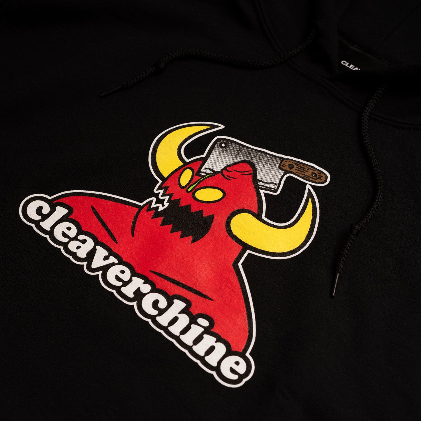 "CLEAVERCHINE" HOODIE BLACK