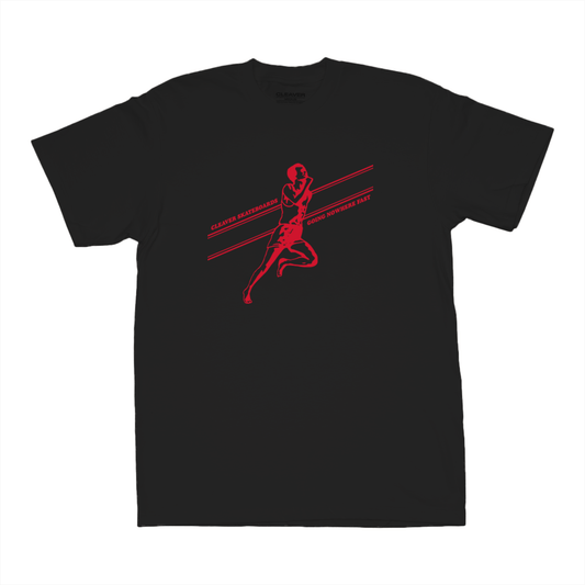 "GOING NOWHERE FAST" TEE BLACK